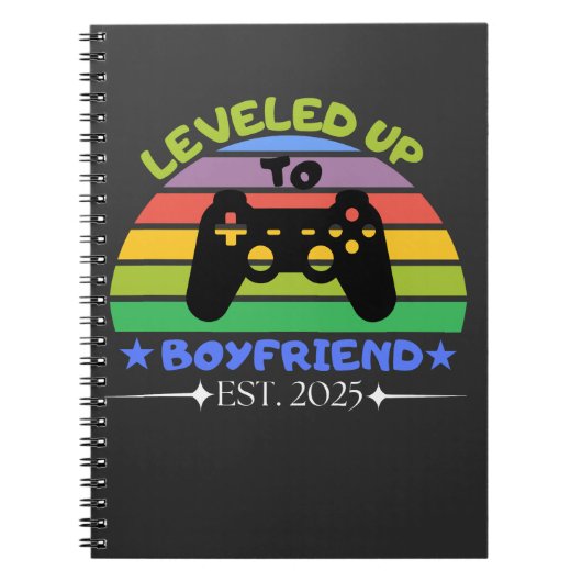 Ich stieg zu Boyfriend Funny Gamer Est auf. 2025 Notizblock (Vorderseite)