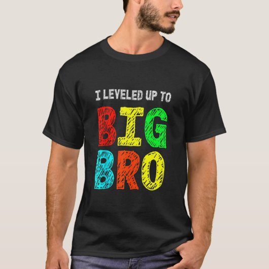 Ich stieg zu der großen Bro, dem lustigen Gamer-Br T-Shirt (Vorderseite)
