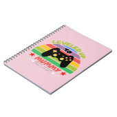 Ich stieg zu Mama Funny Gamer Est auf. 2025 Frauen Notizblock (Linke Seite)