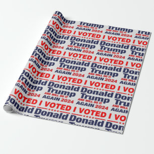 ICH STIMME DONALD TRUMP GESCHENKPAPIER