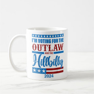 Ich stimme für das Gesetz und den Hillbilly 2024 Kaffeetasse