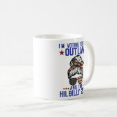 Ich stimme für das Gesetz und den Hillbilly 2024 Kaffeetasse (VorderseiteRechts)