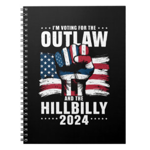 Ich stimme für das Gesetz und die Hillbilly 2024 U Notizblock