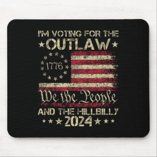 Ich stimme für das Gesetz und die Hillbilly-Wahl Mousepad