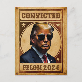 Ich stimme für das Mugshot von verurteiltem Straf Postkarte