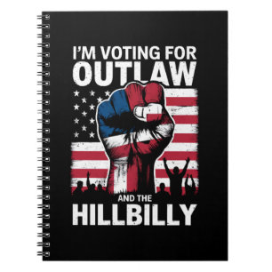 Ich stimme für den Outlaw And The Hillbilly 2024 U Notizblock