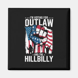 Ich stimme für den Outlaw und den Hillbilly 2024 Magnet