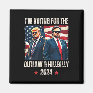 Ich stimme für den Outlaw- und Hillbilly-Präsident Magnet