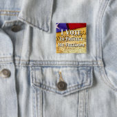 Ich stimme für den Schutz meiner Freiheit Button (Beispiel)