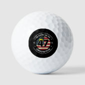 Ich stimme für den verurteilten Felon 47 gegen Tru Golfball (Vorderseite)