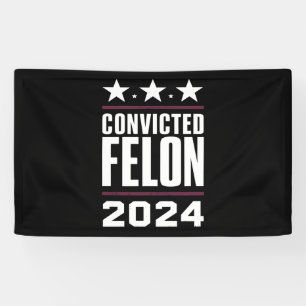 Ich stimme für den verurteilten Felon Pro Trump 20 Banner