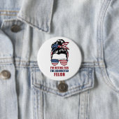 Ich stimme für den verurteilten Felon Pro Trump 20 Button (Beispiel)