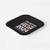 Ich stimme für den verurteilten Felon Pro Trump 20 Pappteller (Gewinkelt)