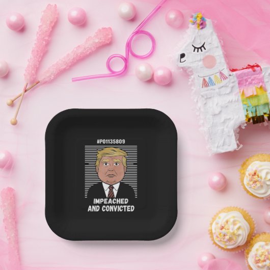 Ich stimme für den verurteilten Felon Pro Trump 20 Pappteller (Party)