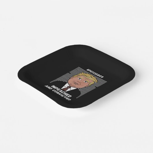 Ich stimme für den verurteilten Felon Pro Trump 20 Pappteller (Gewinkelt)