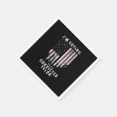 Ich stimme für den verurteilten Felon Pro Trump 20 Serviette (Ecke)