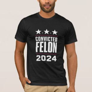 Ich stimme für den verurteilten Felon Pro Trump 20 T-Shirt