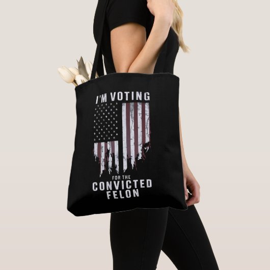 Ich stimme für den verurteilten Felon Pro Trump 20 Tasche (Von Nahem)