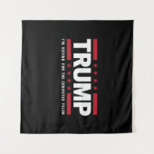 Ich stimme für den verurteilten Felon Pro Trump 20 Wandteppich (Vorderseite (Horizontal))