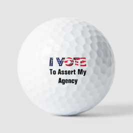 Ich stimme für die Bestätigung meiner Agentur 2026 Golfball