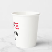 Ich stimme für die Bestätigung meiner Agentur 2026 Pappbecher (Links)