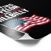 Ich stimme für die Felon & The Hillbilly 2024 Pro Fotodruck (Ecke)