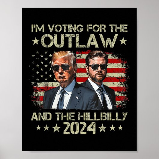 Ich stimme für die Outlaw &amp;die Hillbilly 2024  Poster (Vorne)