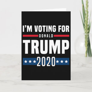 Ich stimme für die Trump-Wahl Karte