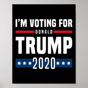 Ich stimme für die Trump-Wahl Poster