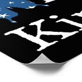 Ich stimme für Freundlichkeit Poster (Ecke)