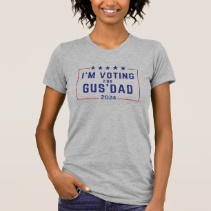 Ich stimme für Gus Vater Abstimmung Harris Walz 20 T-Shirt