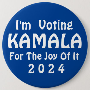 Ich stimme für Kamala Button