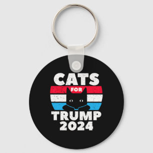 Ich stimme für Katzen für Trump-Wahl Dete Schlüsselanhänger