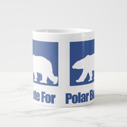Ich stimme für Polarbären - Tasse (Vorderseite)