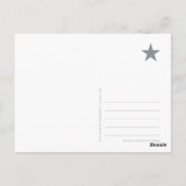 Ich stimme für Postkarte - Rosa (Rückseite)