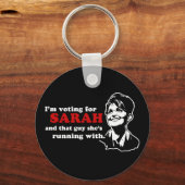 Ich stimme für Sarah und diesen Typ Schlüsselanhänger (Vorderseite)