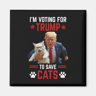 Ich stimme für Trump, um Katzen zu retten Trump Wa Magnet