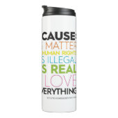 Ich stimme für Weil... Güte ist alles Thermosbecher (Nach rechts gedreht)