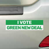 Ich stimme Green New Deal Bernie 2020 Autoaufkleber (Auf Auto)