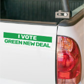 Ich stimme Green New Deal Bernie 2020 Autoaufkleber (Auf Lkw)