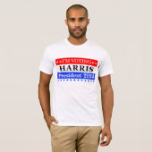 Ich stimme Harris Präsident 2024 zu Patriotischen T-Shirt (Vorne ganz)