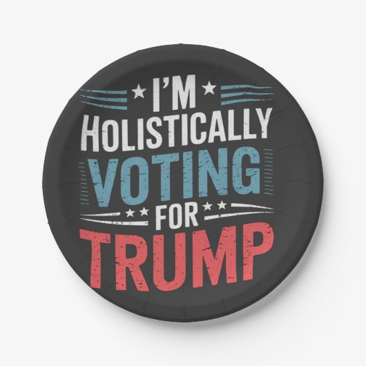 Ich stimme heimlich für Trump-WahlHarris Pappteller (Vorderseite)