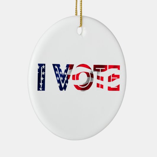 Ich stimme keramik ornament (Rechts)