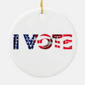 Ich stimme keramik ornament (Hinten)