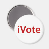 Ich stimme magnet (Vorderseite/Rückseite)