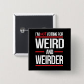 Ich stimme nicht für komisch und eigenartig button (Vorne & Hinten)