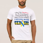 Ich stimme nicht für Republikaner, ich STEHE MIT U T-Shirt (Vorderseite)