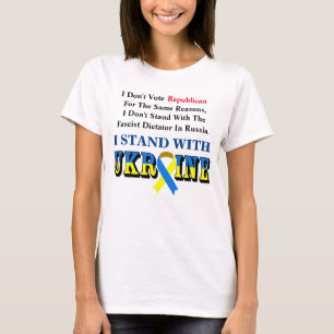 Ich stimme nicht für Republikaner, ich STEHE MIT U T-Shirt