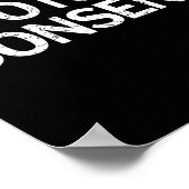 Ich stimme nicht zu poster (Ecke)