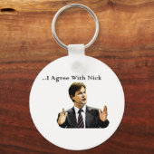 Ich stimme Nick zu Schlüsselanhänger (Vorderseite)
